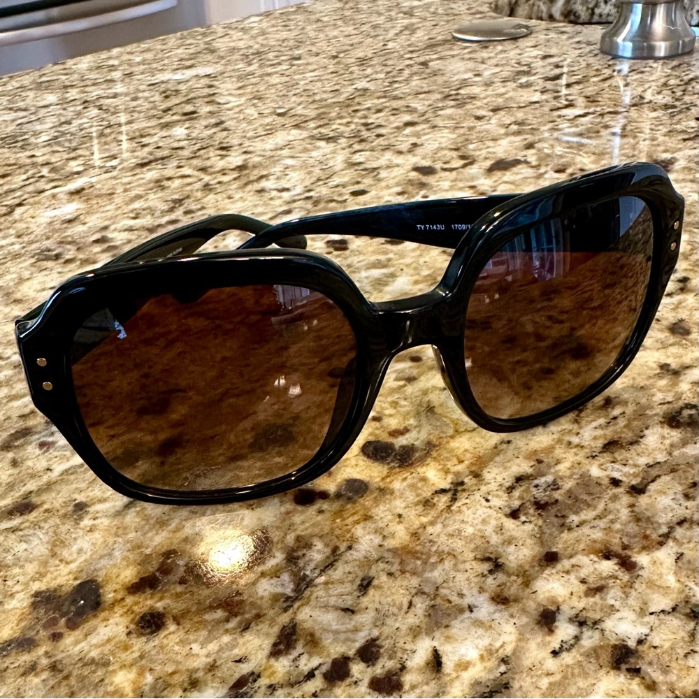 Tory Burch Oversized Square Logo Sunglasses